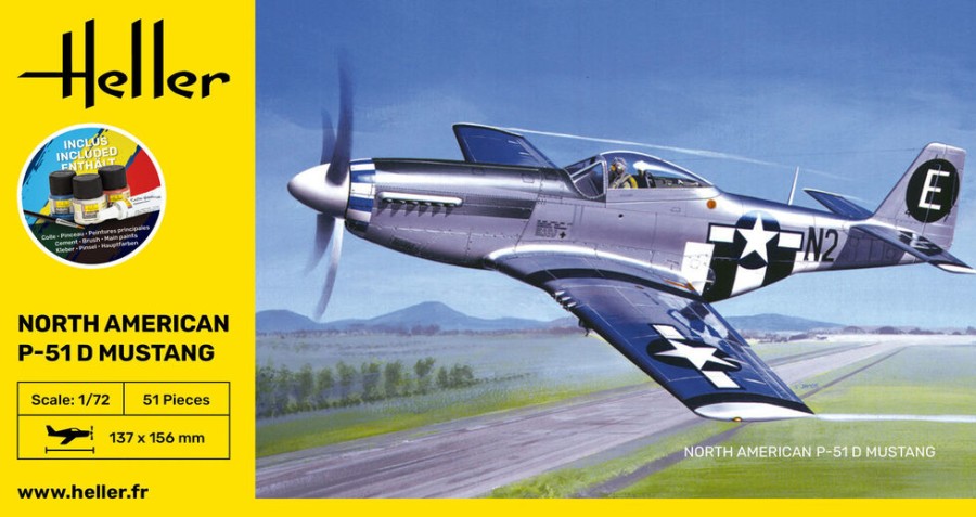 Luftfahrt Heller | Starterkit P-51 Mustang (56268)