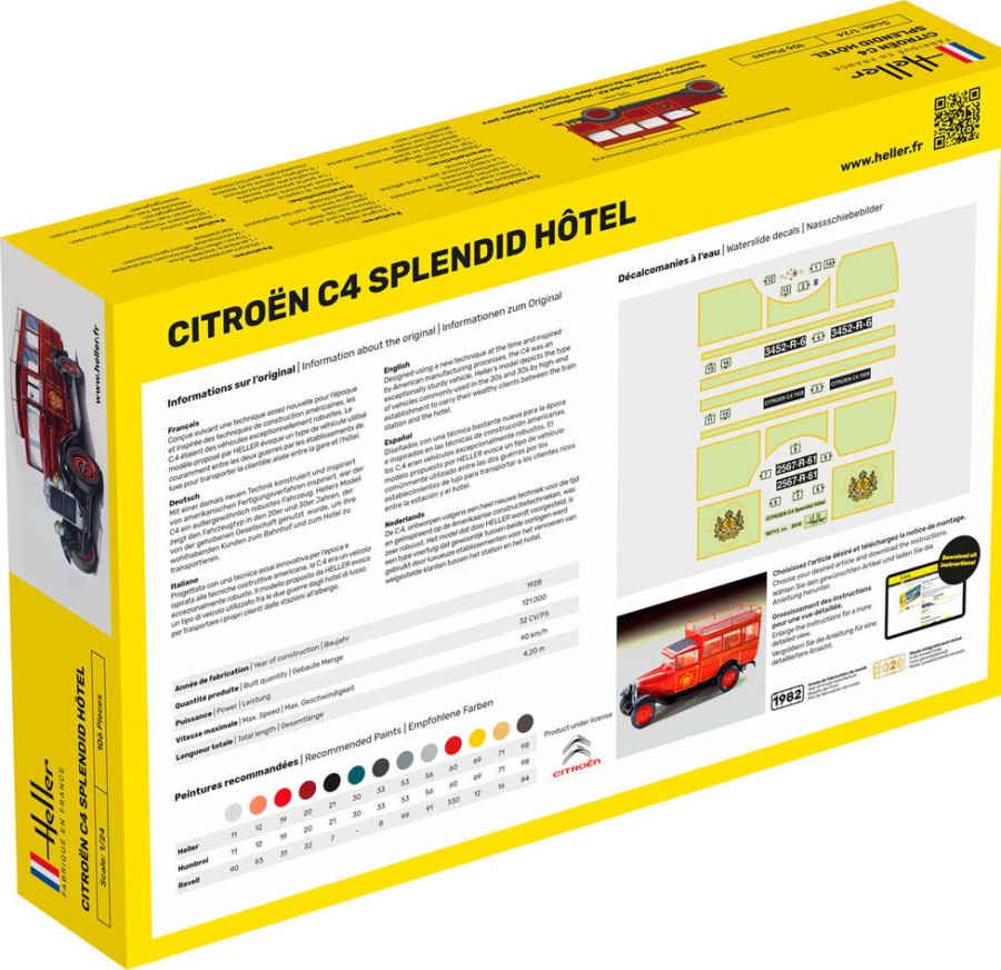 Fahrzeuge Heller | Starterkit Citroen C4 „Splendid Hotel" (56713)