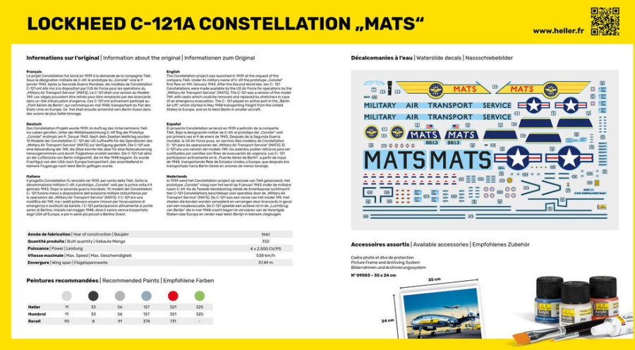 Luftfahrt Heller | Starterkit C-121A Konstellation „Mats" (56382)