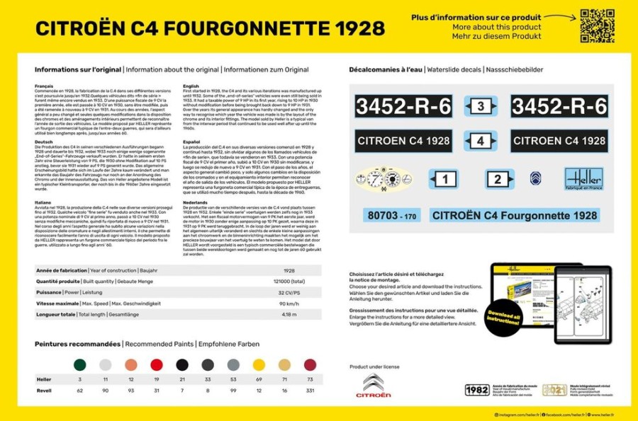 Fahrzeuge Heller | Starterkit Citroen C4 Fourgonnette 1926 (56703)