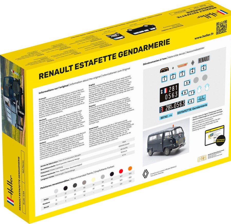 Fahrzeuge Heller | Starter-Kit Renault Estafette Gendarmerie Neue Form (56742)