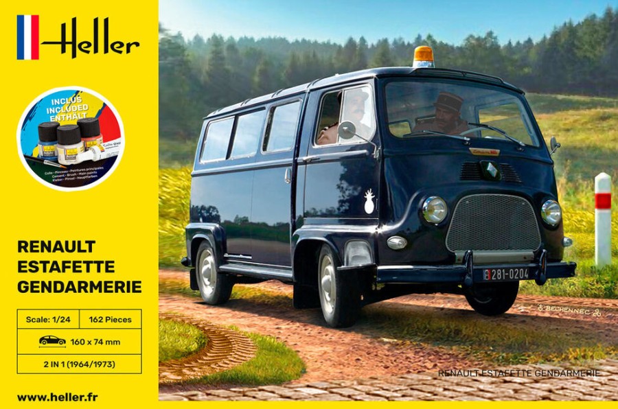 Fahrzeuge Heller | Starter-Kit Renault Estafette Gendarmerie Neue Form (56742)