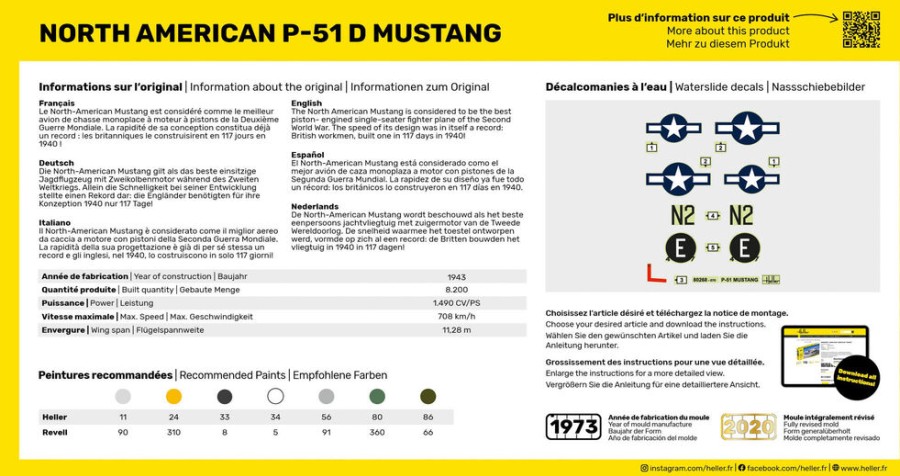 Luftfahrt Heller | P-51 Mustang (80268)