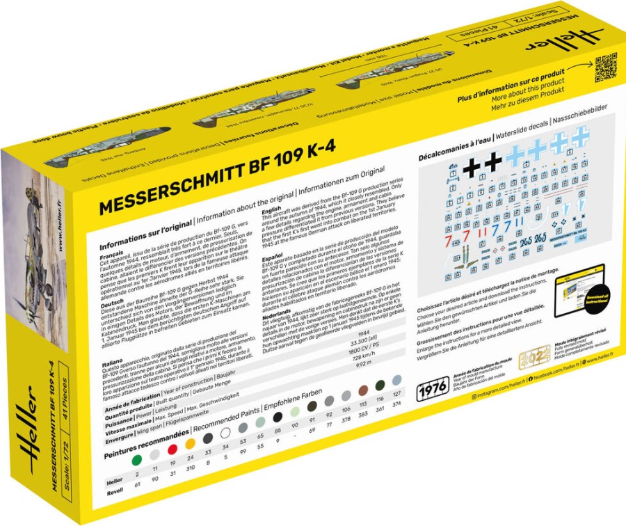 Luftfahrt Heller | Starterkit Messerschmitt Bf 109 K-4 (56229)