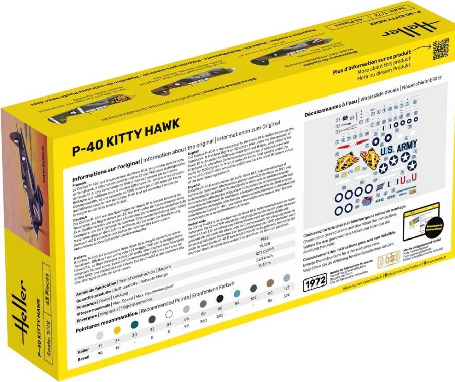 Luftfahrt Heller | Starterkit P-40 Kitty Hawk (56266)