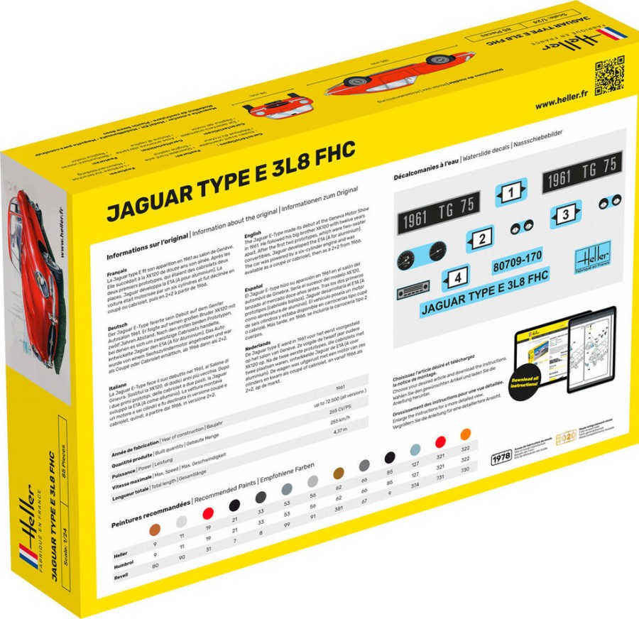 Fahrzeuge Heller | Starterkit Jaguar Typ E 3L8 Fhc (56709)