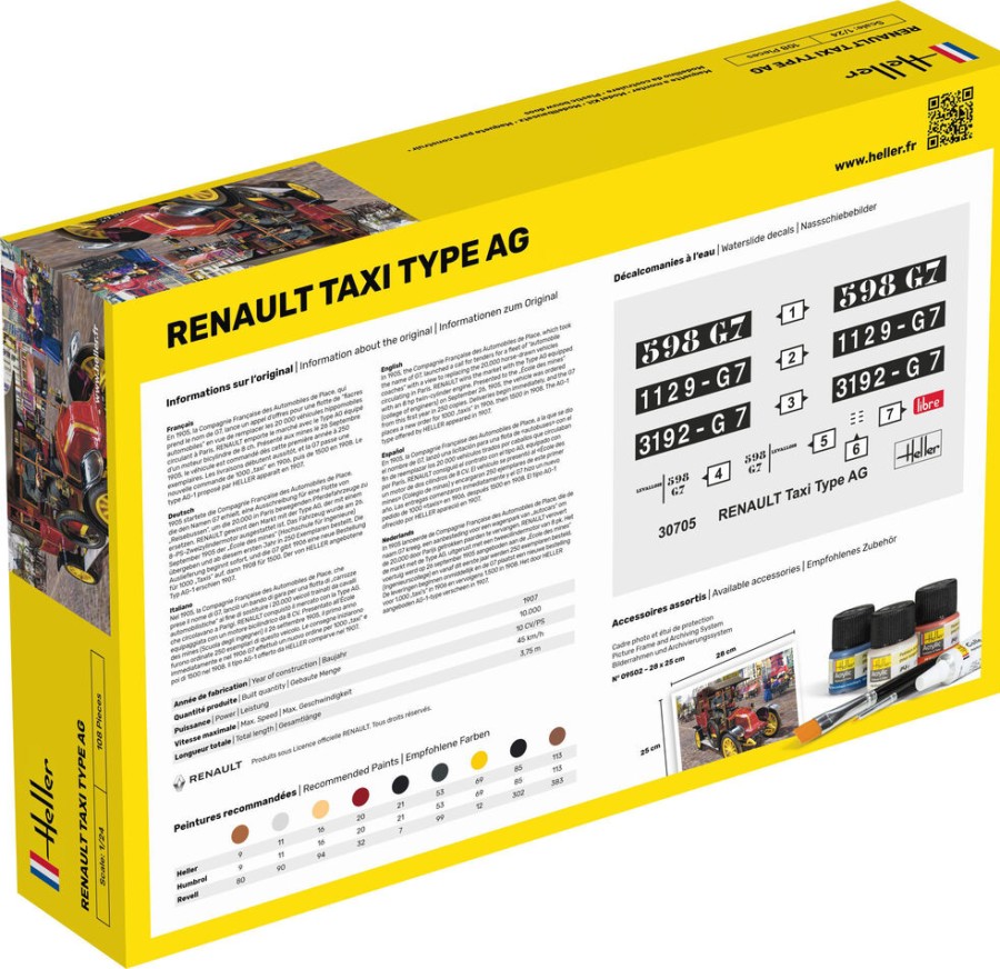 Fahrzeuge Heller | Starterkit Renault Taxi Typ Ag (35705)