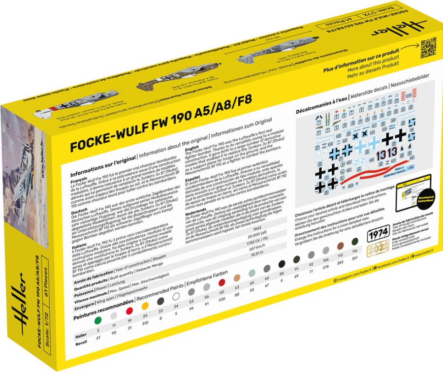 Luftfahrt Heller | Starterkit Fw 190 A5/A8/F8 (56235)