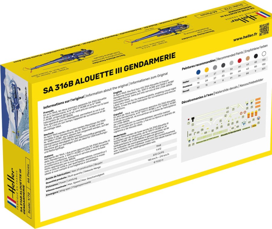 Luftfahrt Heller | Starterkit Sa 316 Alouette Iii Gendarmerie (56286)