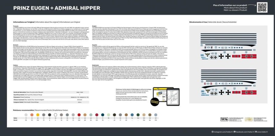 Versand Heller | Prinz Eugen + Admiral Hipper Twinset (85083)