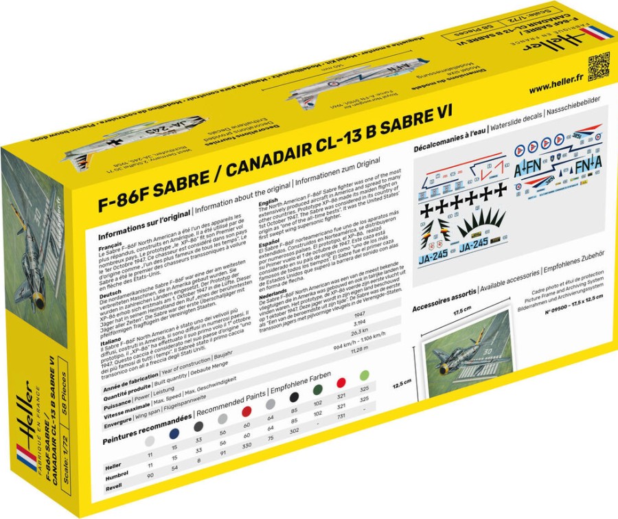 Luftfahrt Heller | Starterkit F-86F Sabre / Canadair Cl-13B Sabre Vi (56277)