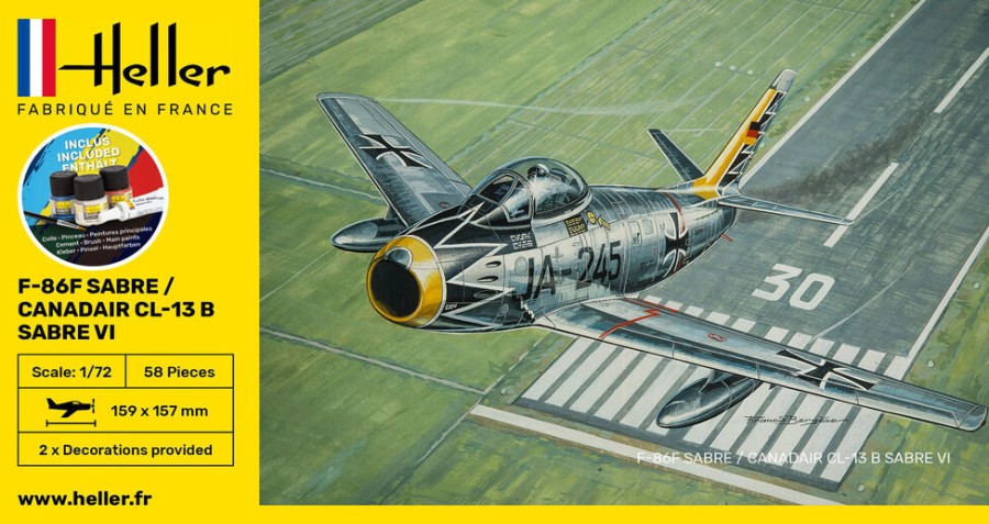 Luftfahrt Heller | Starterkit F-86F Sabre / Canadair Cl-13B Sabre Vi (56277)