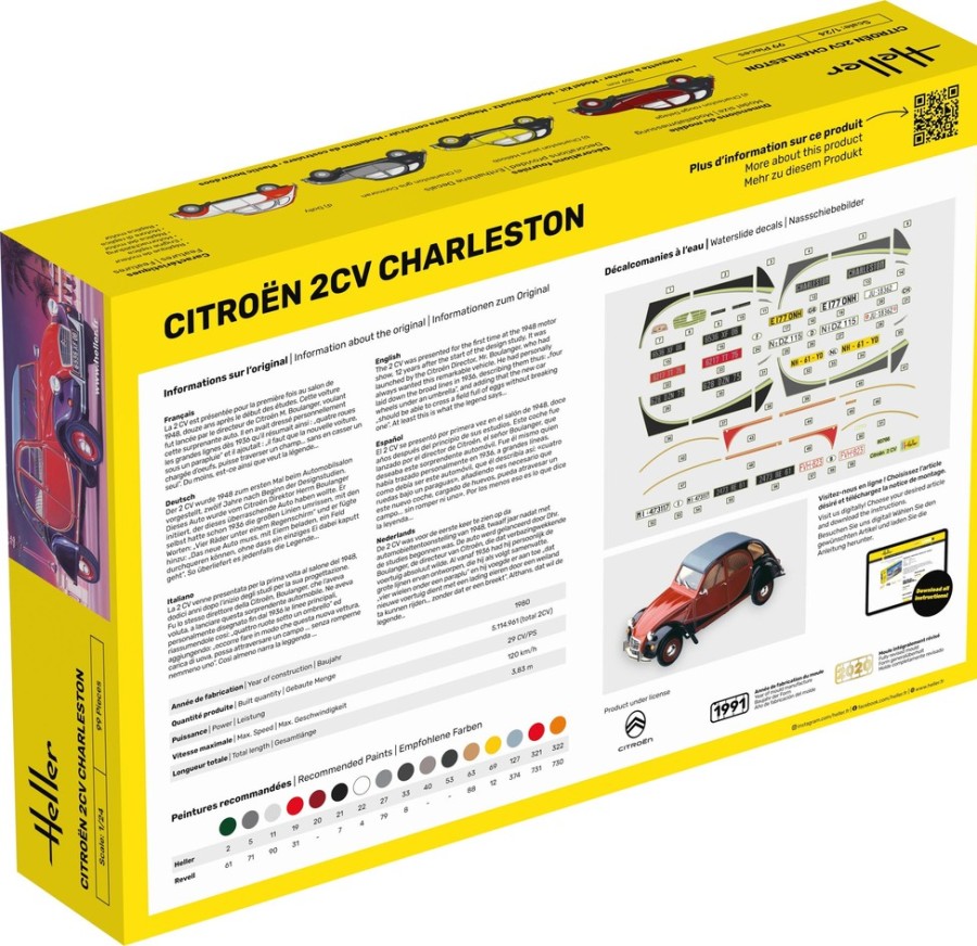 Fahrzeuge Heller | Starterkit Citroen 2Cv Charleston (56766)