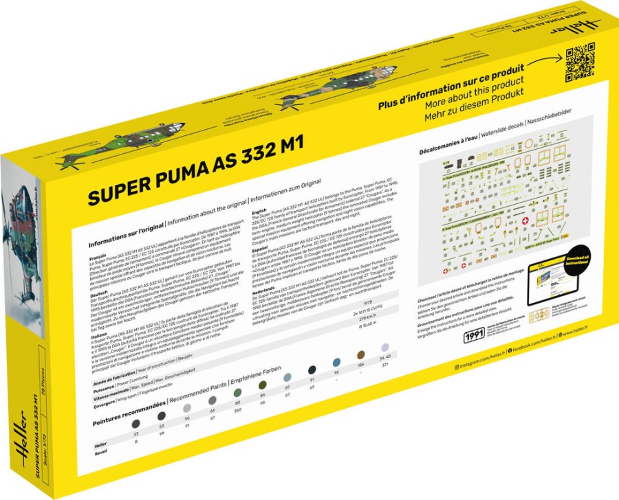 Luftfahrt Heller | Starterkit Super Puma As 332 M0 (56367)