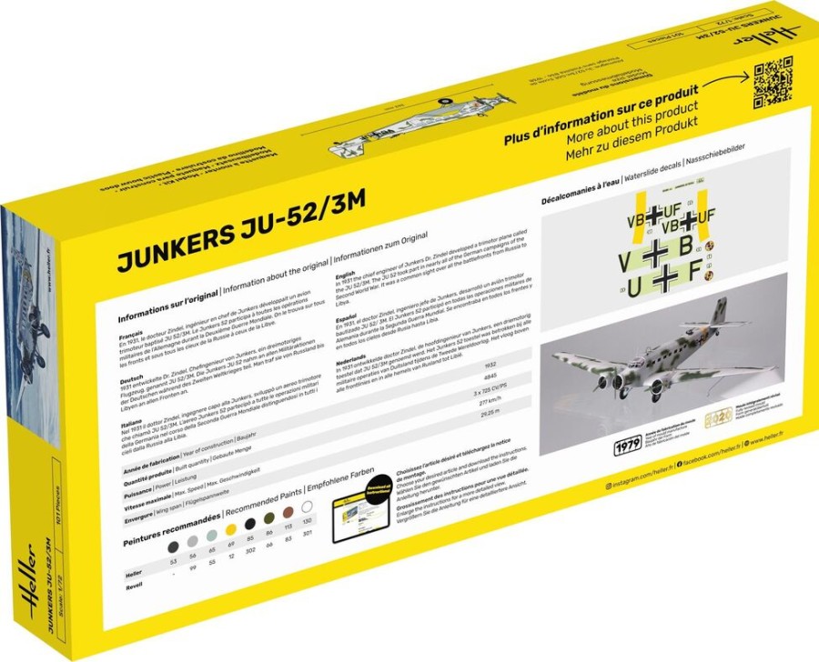 Luftfahrt Heller | Starterkit Ju-52/3M (56380)