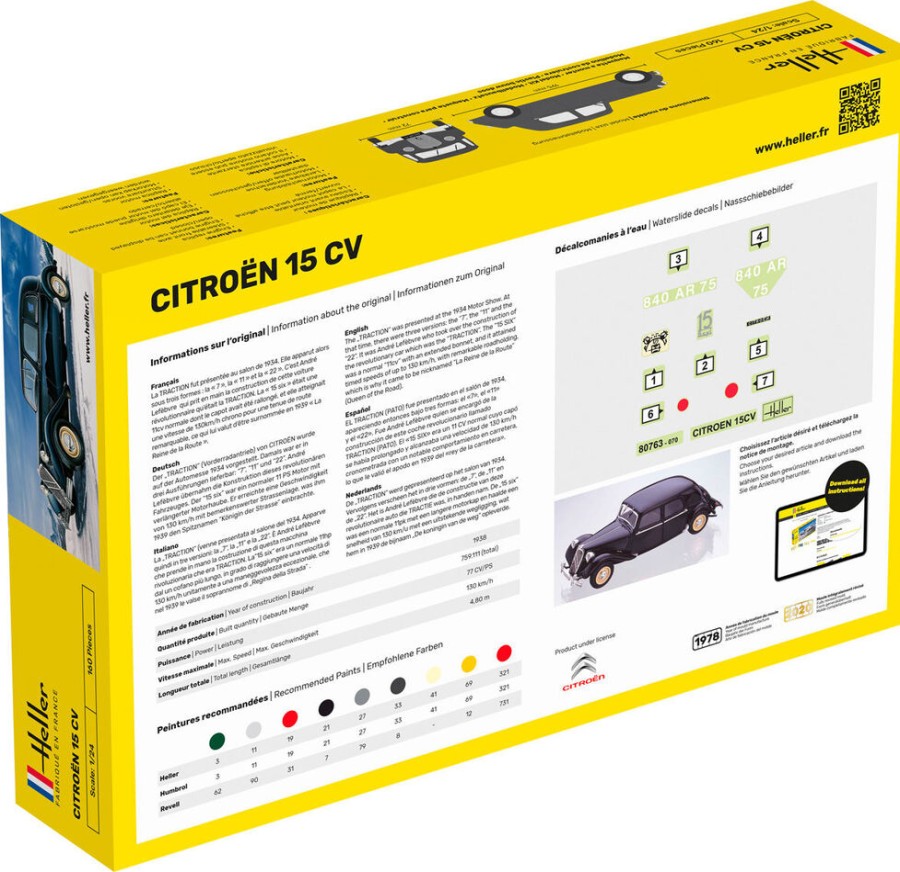 Fahrzeuge Heller | Starterkit Citroen 15 Cv (56763)