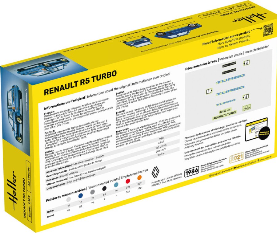 Fahrzeuge Heller | Starterkit Renault R5 Turbo (56150)