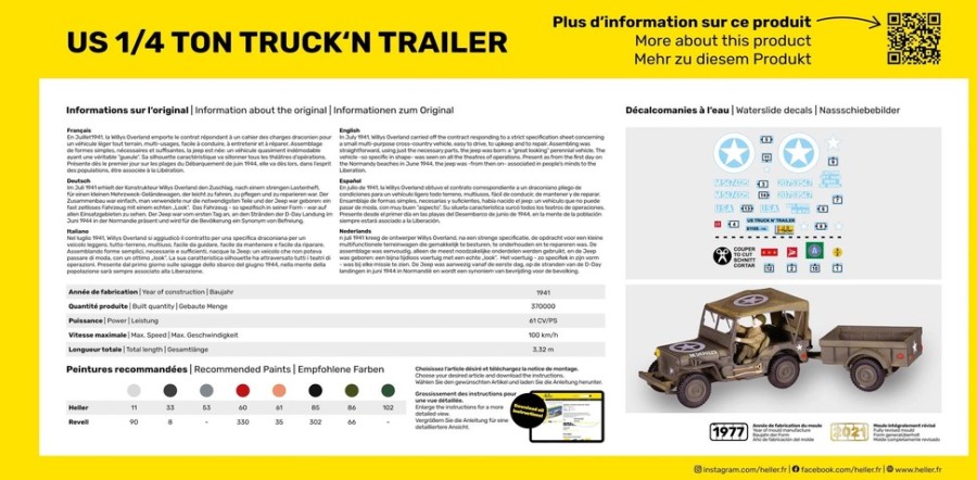 Fahrzeuge Heller | Starter-Kit Fur 1/4-Tonnen-Lkw Und Anhanger (57105)