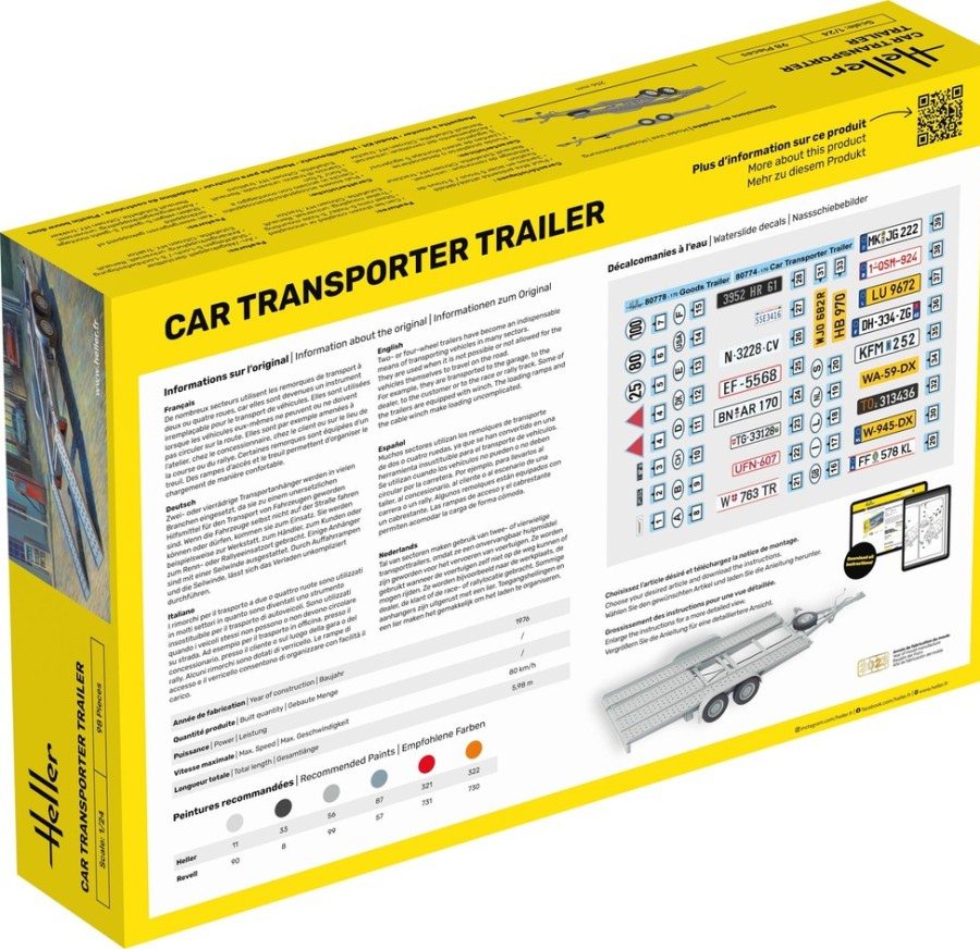 Fahrzeuge Heller | Autotransportanhanger (80774)